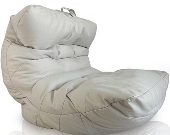 Aiire XXL Riesen-Sitzsack für den Außenbereich – moderner Designer-Sitzsack mit Füllung inklusive für Garten, Terrasse oder Pool – Sitzsack für Wohnzimmer oder Gamer