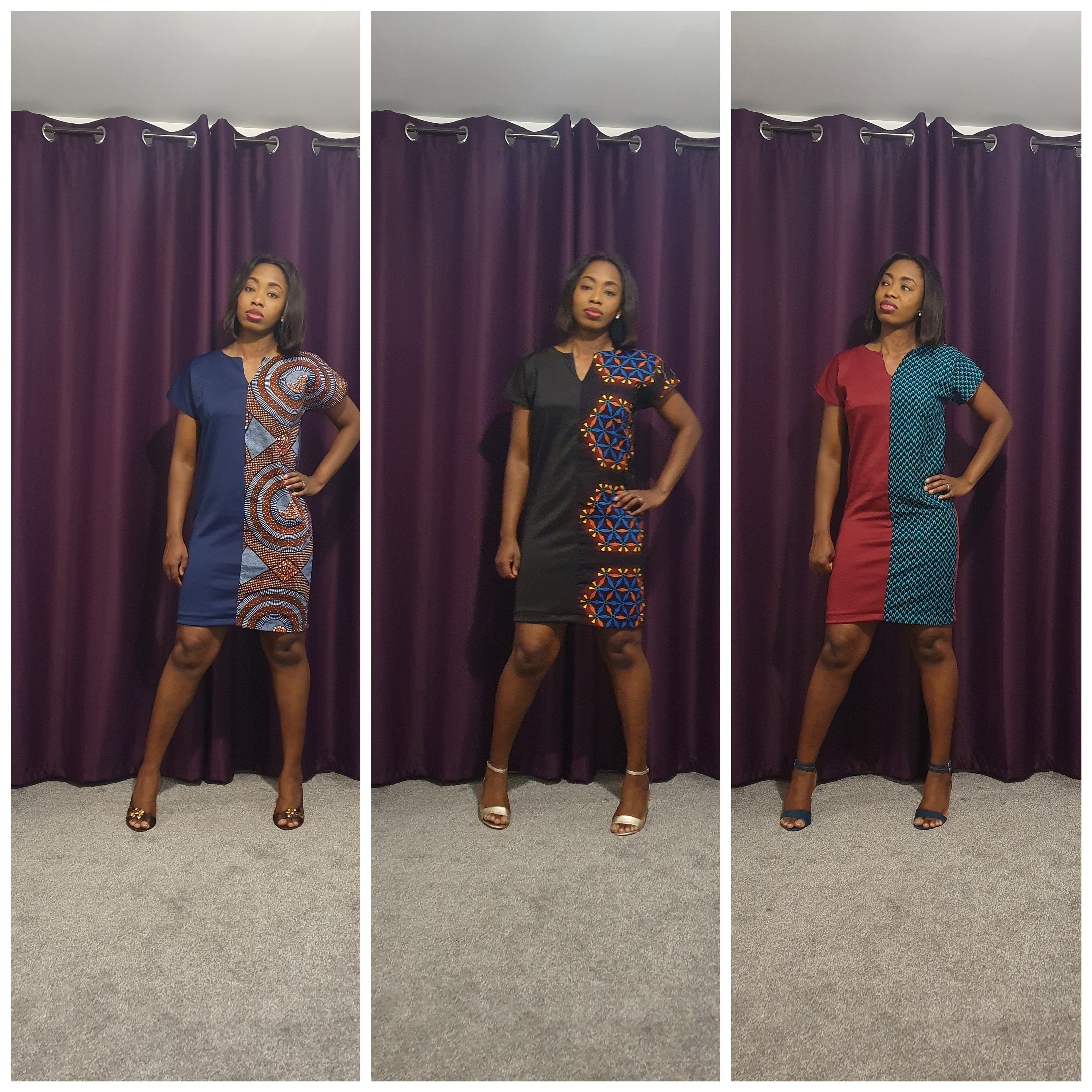 colourful shift dress