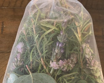 Eucalyptus , Rosemary & Lavender flowers Sachet (2 pack)