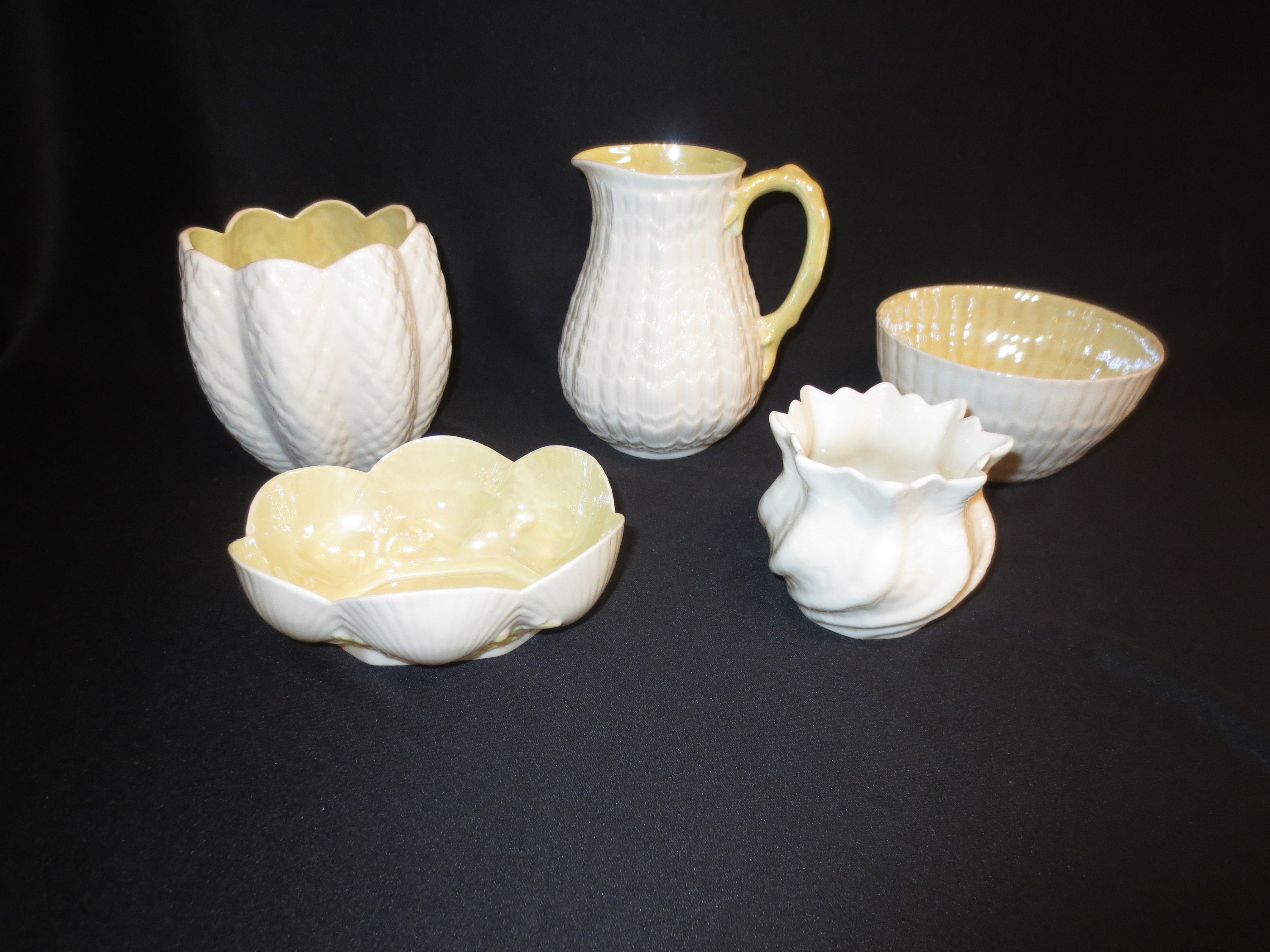 Belleek セット おまけ付き Set of 5 Belleek Porcelain Accent Pieces - Etsy
