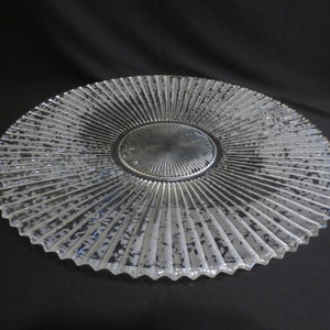Fenton Sheffield Torte Plate with Ming Etch