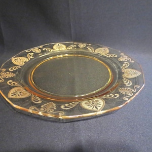 Fostoria Trojan Topaz Large Dinner Plate