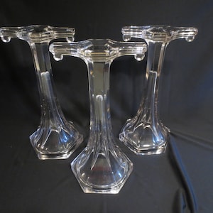 Set of 3 Vintage Westmoreland Glass Shelf Display Support Stands