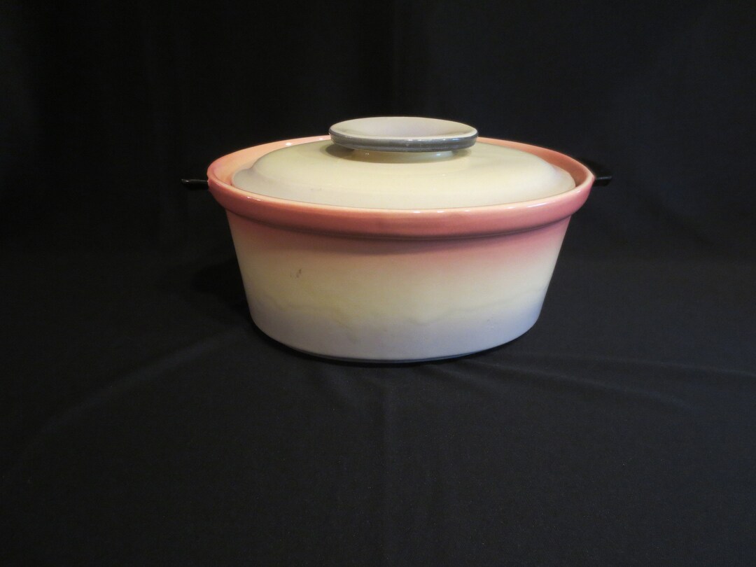 Hull Pottery 1950's Kitchenware Oval Covered Casserole Etsy