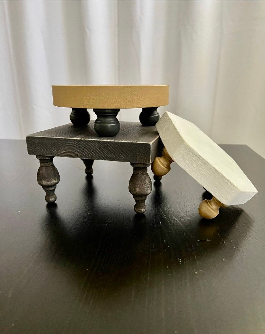 Wood Tray Riser Round Wood Riser Square Wood Riser Etsy