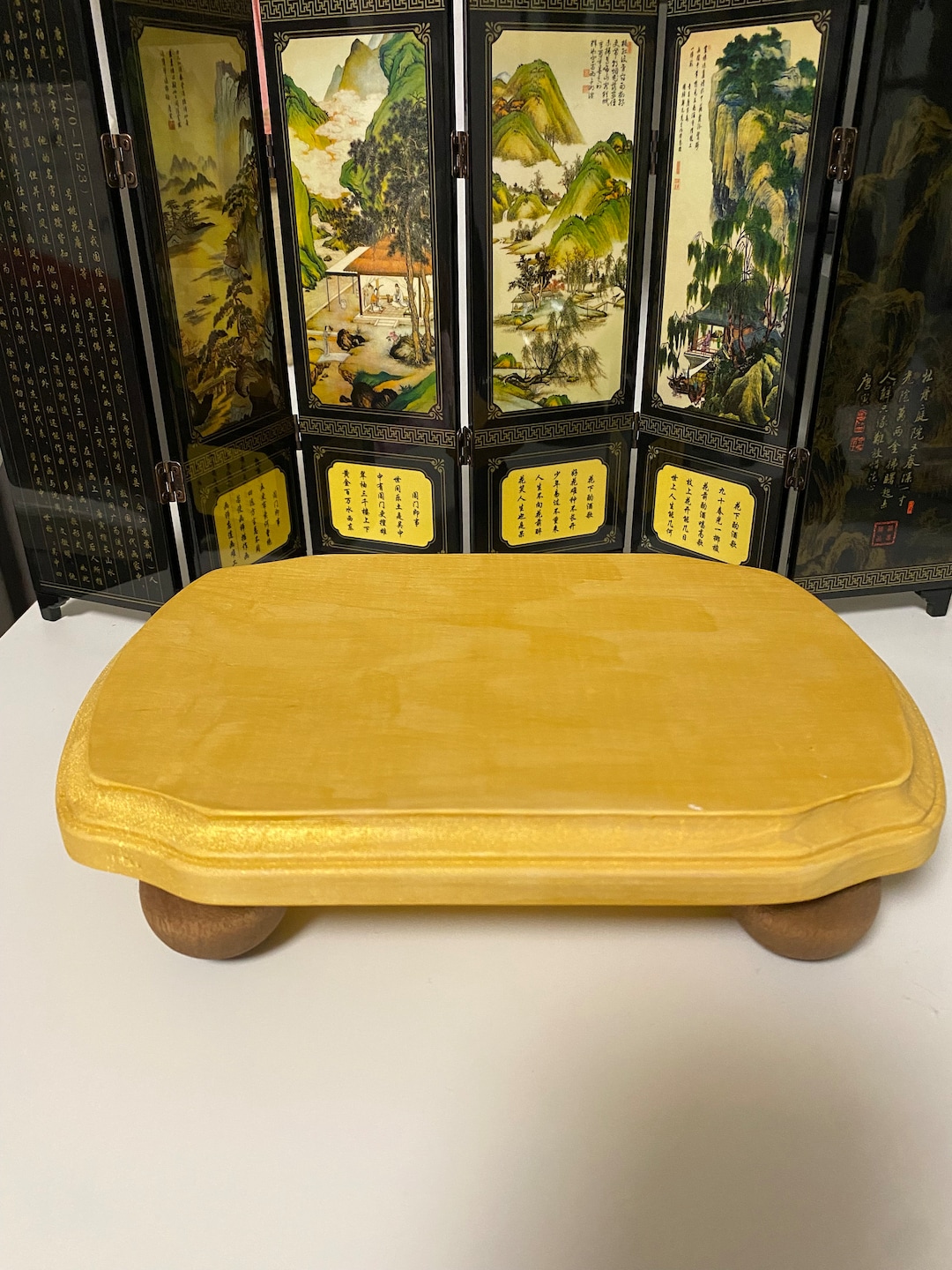 Tiered Tray Riser, Wood Riser, Wood Tray, Asian Tray, Mantle Tray ...