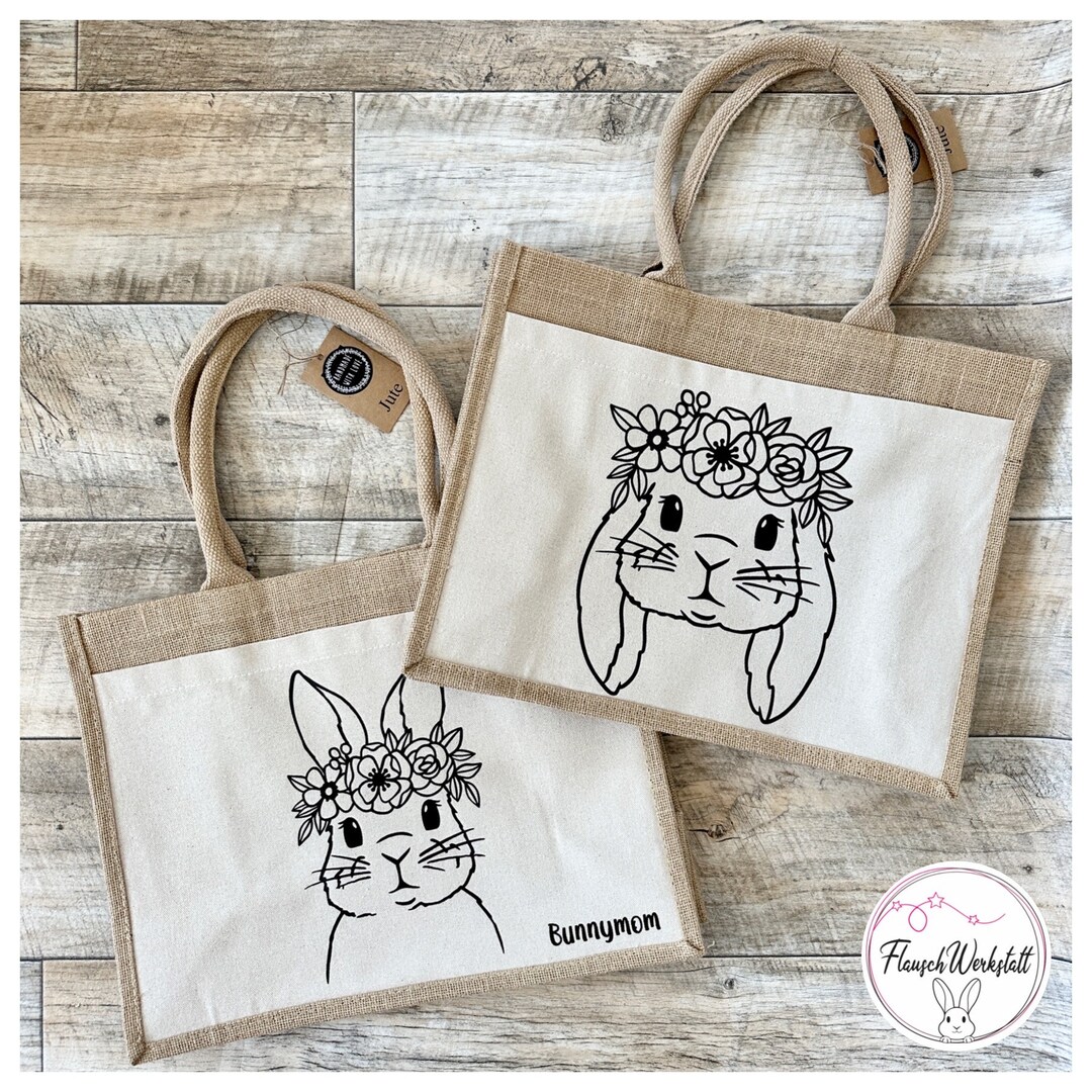 Jute Bag / Shopping Bag / Collection Bag / Collection Bag / Etsy