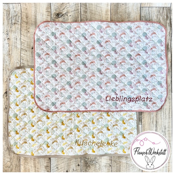 Kuscheldecke / Pipipad / Decke / Matte / Kaninchen / Meerschweinchen / Gehege / Personalisiert