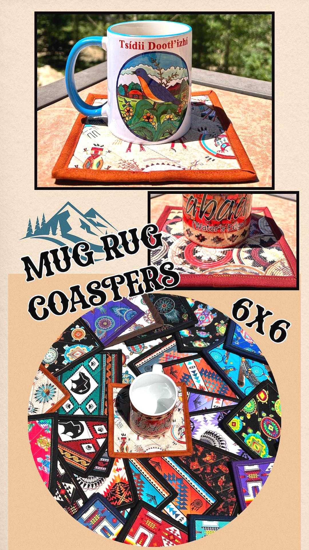Native American Made Mug Rugs - Coasters - Etsy