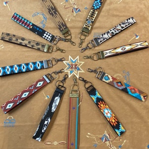 Beaded and Leather Lanyard by Southwest Indian Foundation