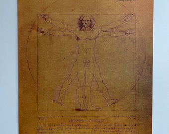 Pôster do Homem Vitruviano de Leonardo da Vinci