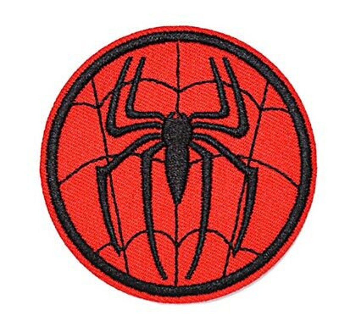 Spiderman Spider Logo Embroidered 3 in Diameter Iron on - Etsy