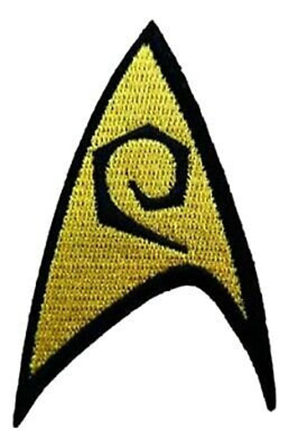 Star Trek Engineering Yellow Logo Embroidered 3 Tall Etsy