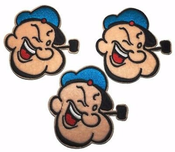 Popeye the Sailor Man Head Shot 3 1/4 