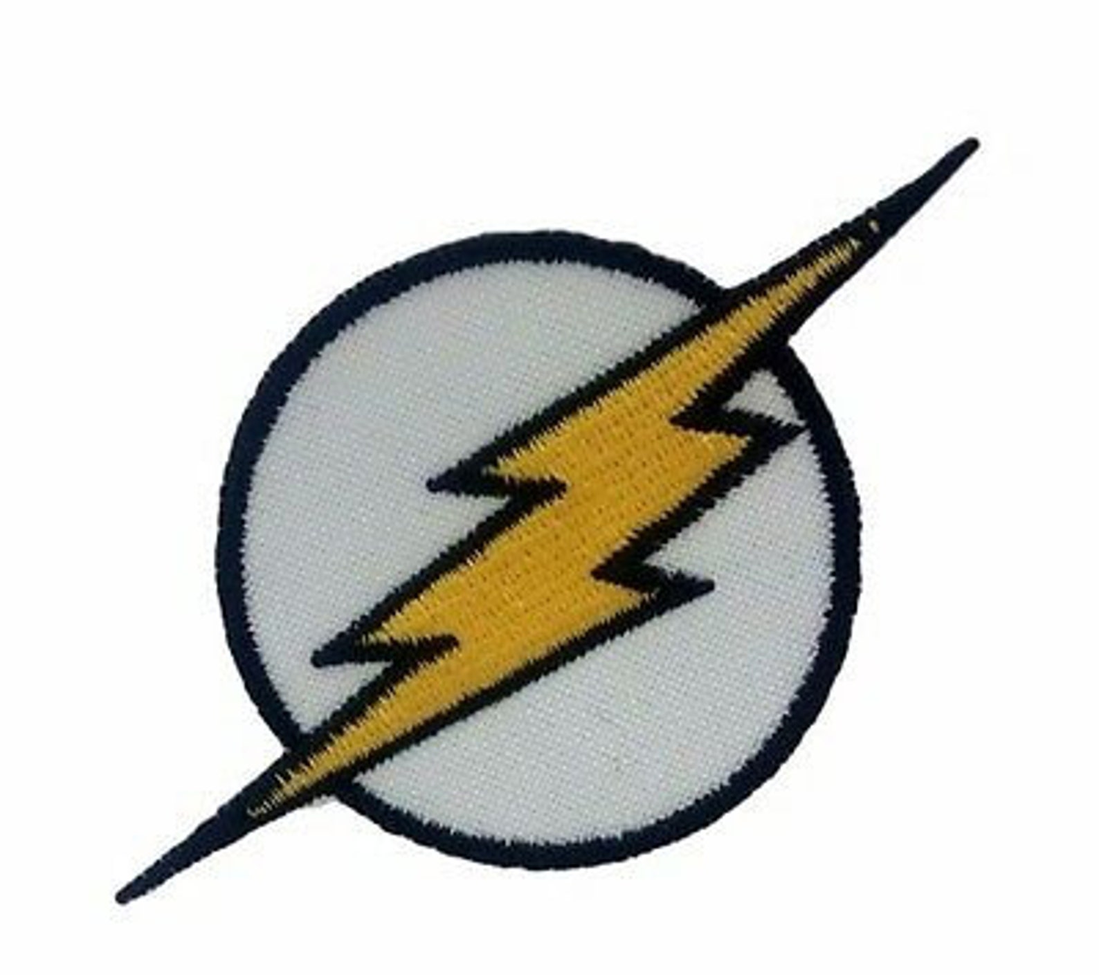 Lightning Bolt Superhero Logo 2 3/4 Tall Embroidered Etsy