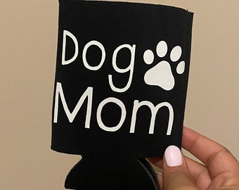 Dog Mom/Dad Can Cooler: Personalized Paw Print Can Holder