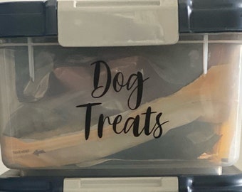 Dog Food & Treats Vinyl Decals - Pantry Organization Set