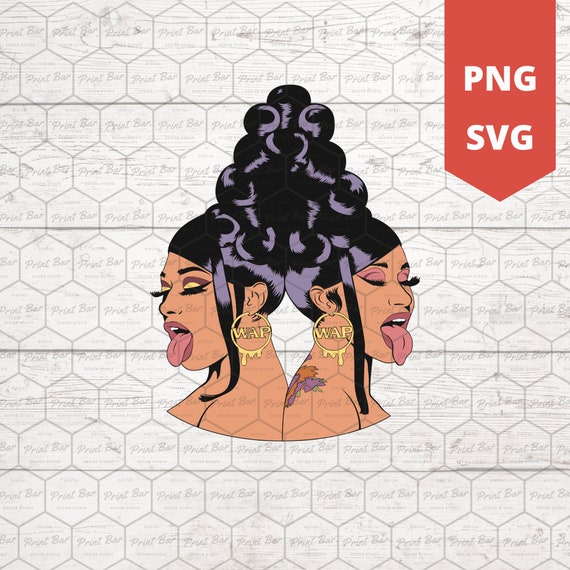 Download Cardi B & Megan SVG / PNG | Etsy