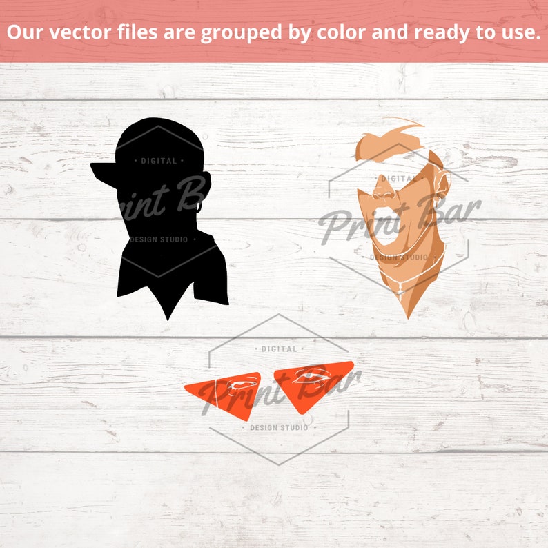 Download Bad Bunny face & logo SVG / PNG | Etsy