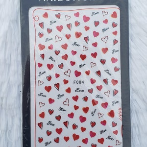 Heart Love Nail Stickers