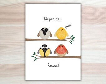 Birthday Card Hip Hip Hip