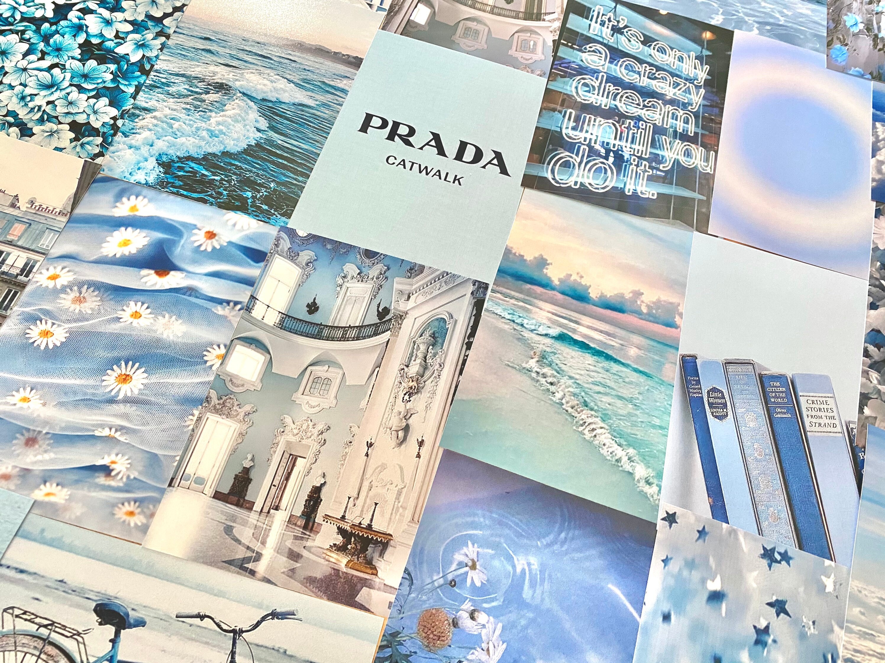 Light Blue Rich Aesthetic Wall Collage Kit Etsy Israel