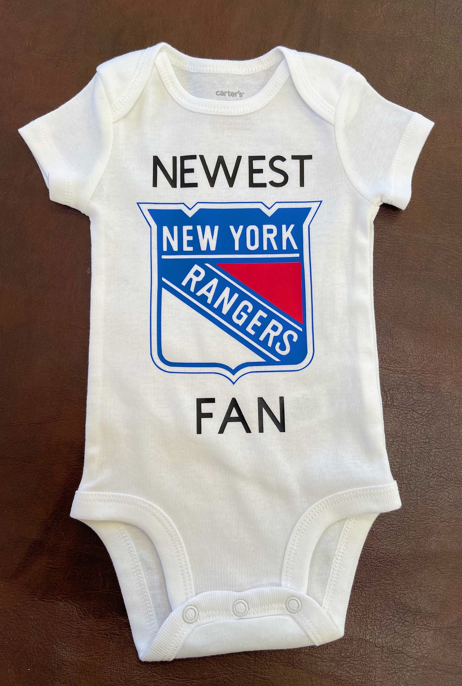 NY Ranger's Baby Onesie Etsy