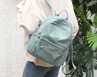 mini canvas backpack purse