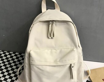 Backpack Purse F-color Dual Use Canvas Messenger Bag Mini Backpack for Women 