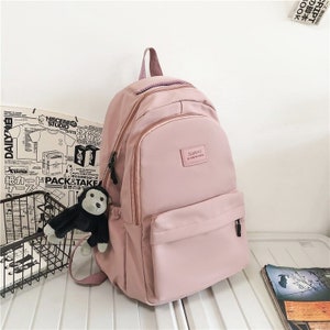 Unisex Teenage Backpack for School, Teen Girl Book Knapsack, Minimalist ...