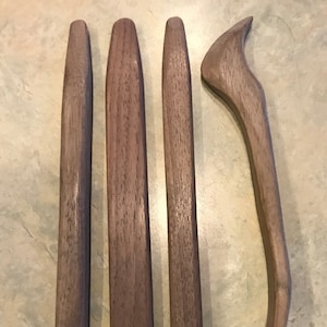 Duggh Stained Glass Tools, wooden &quot;FIDD / FID&quot; or &quot;Burnisher&quot; and &quot;Rooster Tool or &quot;Lathekin&quot;