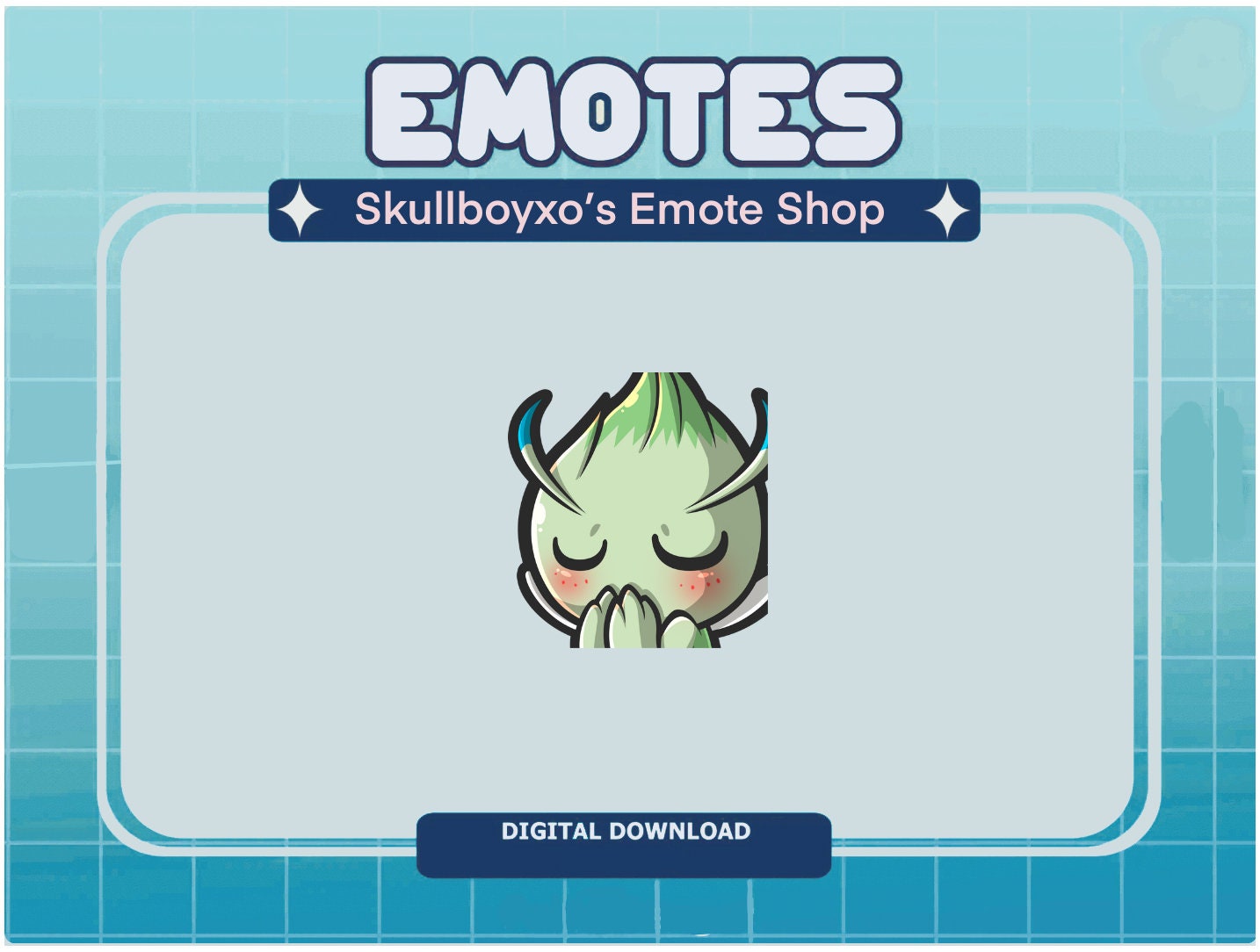 Celebi Pray Emote and Discord Sticker Etsy