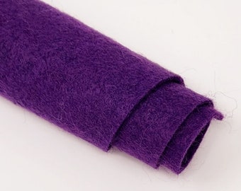 Purple Rain - Hand Washed Merino Wool Blend Felt  | Soft & Durable for Crafting, Sewing, DIY Projects