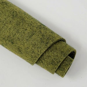 Reets Relish - Hand Washed Merino Wool Blend Felt - Green | Soft & Durable for Crafting, Sewing, DIY Projects