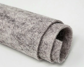 Driftwood - Hand Washed Merino Wool Blend Felt  Brown | Grey | Soft & Durable for Crafting, Sewing, DIY Projects