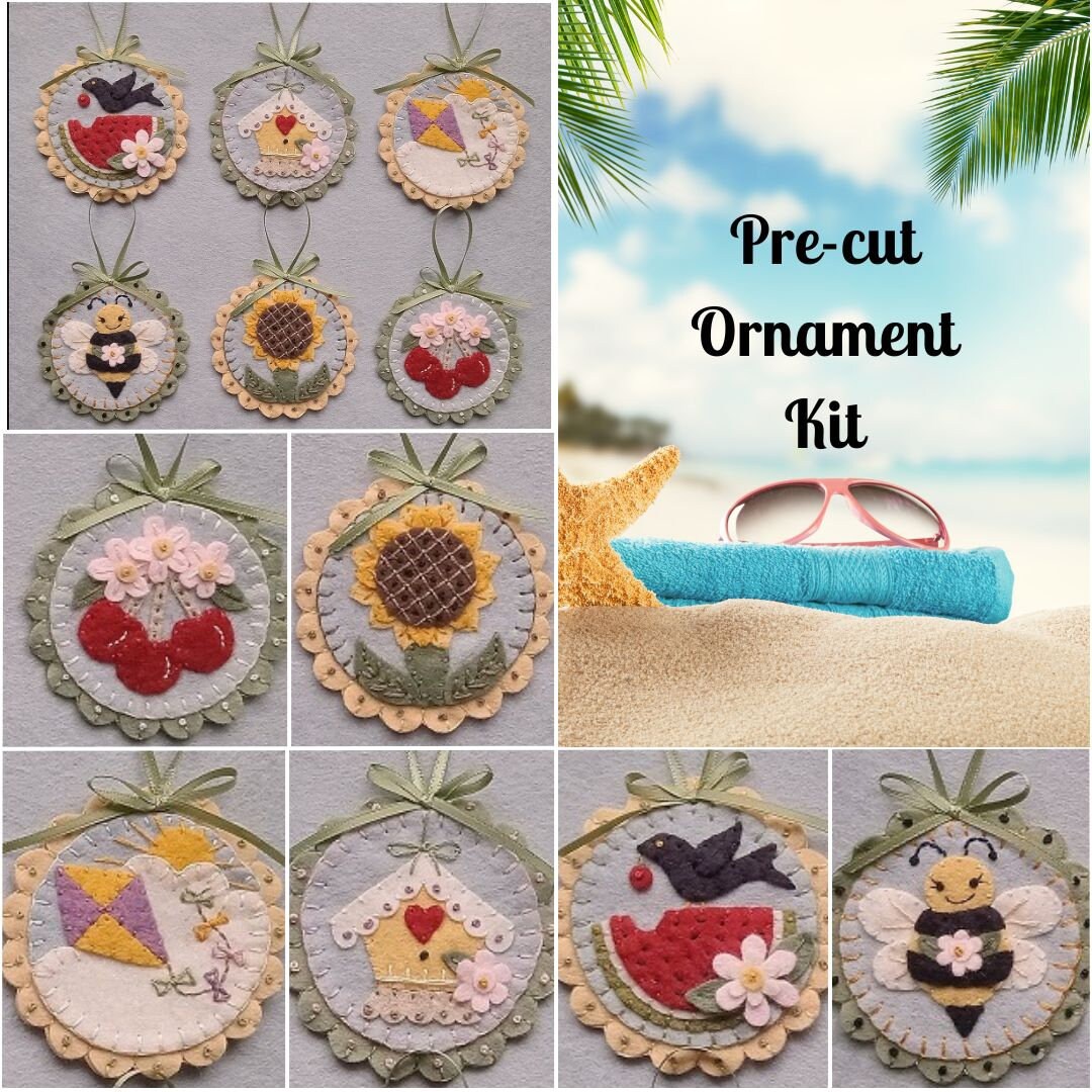 Penny Rug Coaster Pattern Handmade Rug Kit God Bless America Penny Rug Kit – Pre-Washed Wool ...