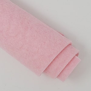 Pink - Hand Washed Merino Wool Blend Felt | Soft & Durable for Crafting, Sewing, DIY Projects