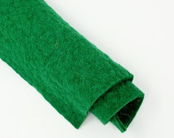 Kelly Green - Hand Washed Merino Wool Blend Felt Emerald | Soft & Durable for Crafting, Sewing, DIY Projects