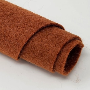 Copper Kettle - Hand Washed Merino Wool Blend Felt - Brown | Soft & Durable for Crafting, Sewing, DIY Projects