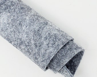 Smokey Marble - Hand Washed Merino Wool Blend Felt -Grey | Soft & Durable for Crafting, Sewing, DIY Projects