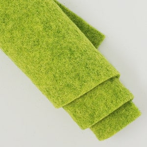 Limelight - Hand Washed Merino Wool Blend Felt - Green | Soft & Durable for Crafting, Sewing, DIY Projects