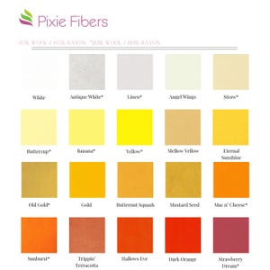 Choose 10 - Hand Washed Merino Wool Blend Felt 9"X12" Sheets | Soft & Durable for Crafting, Sewing, DIY Projects image 2
