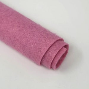 Pink Violet - Hand Washed Merino Wool Blend Felt | Soft & Durable for Crafting, Sewing, DIY Projects