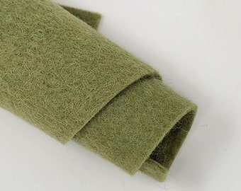 Hand Washed Merino Wool Blend Felt 9"X12" Sheets Shady Grove - Green Color