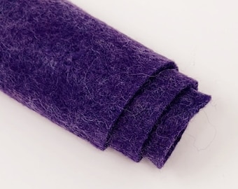 Grape Jelly - Hand Washed Merino Wool Blend Felt - Purple | Soft & Durable for Crafting, Sewing, DIY Projects