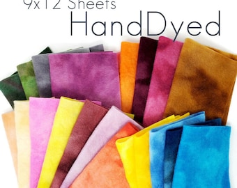 Hand Dyed 100% Merino Wool Felt Sheets 8X11 | Soft with Vibrant Color Options for Crafting, Sewing, DIY Projects