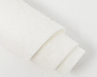  Off-White Felt - Wheat Field - Heathered Pinkish-Off White -  Wool Felt Giant Sheet - 35% Wool Blend - 1 36x36 inch XXL Sheet