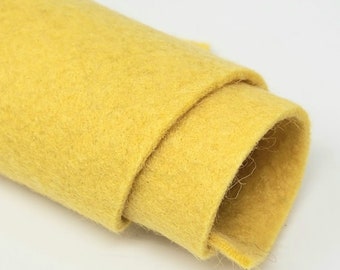 Mellow Yellow - Hand Washed Merino Wool Blend Felt | Soft & Durable for Crafting, Sewing, DIY Projects