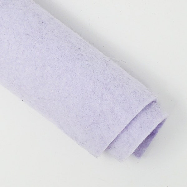 Blissful Lavender - Hand Washed Merino Wool Blend Felt 9"X12" Sheets Purple Color