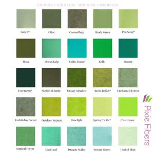 Choose 10 - Hand Washed Merino Wool Blend Felt 9"X12" Sheets | Soft & Durable for Crafting, Sewing, DIY Projects image 6